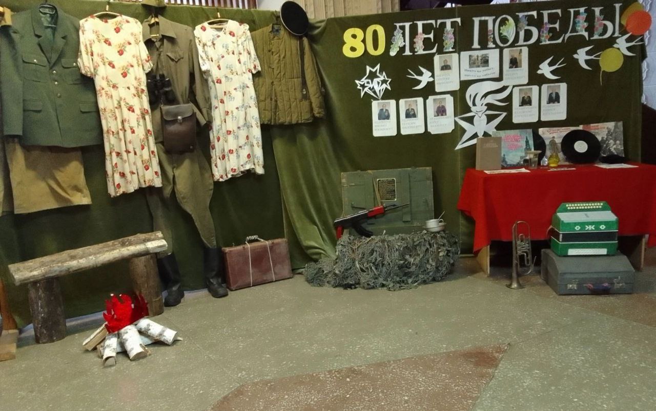 В преддверии 80 летия Победы в Великой Отечественной войне в клубных учреждениях оформлены интерактивные фотозоны