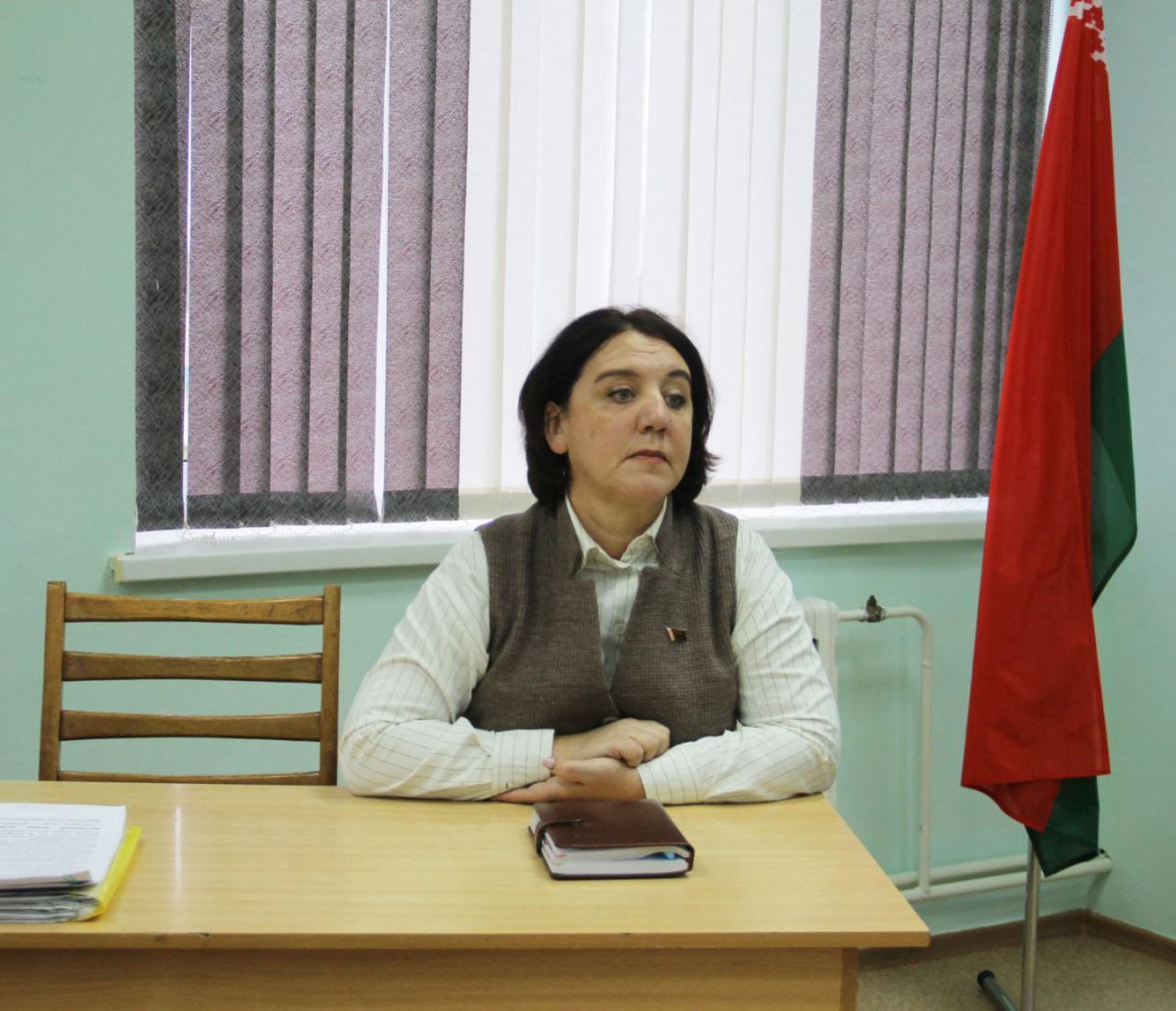 Віталій Пілер правёў сустрэчу з калектывам Курыціцкай сярэдняй школы