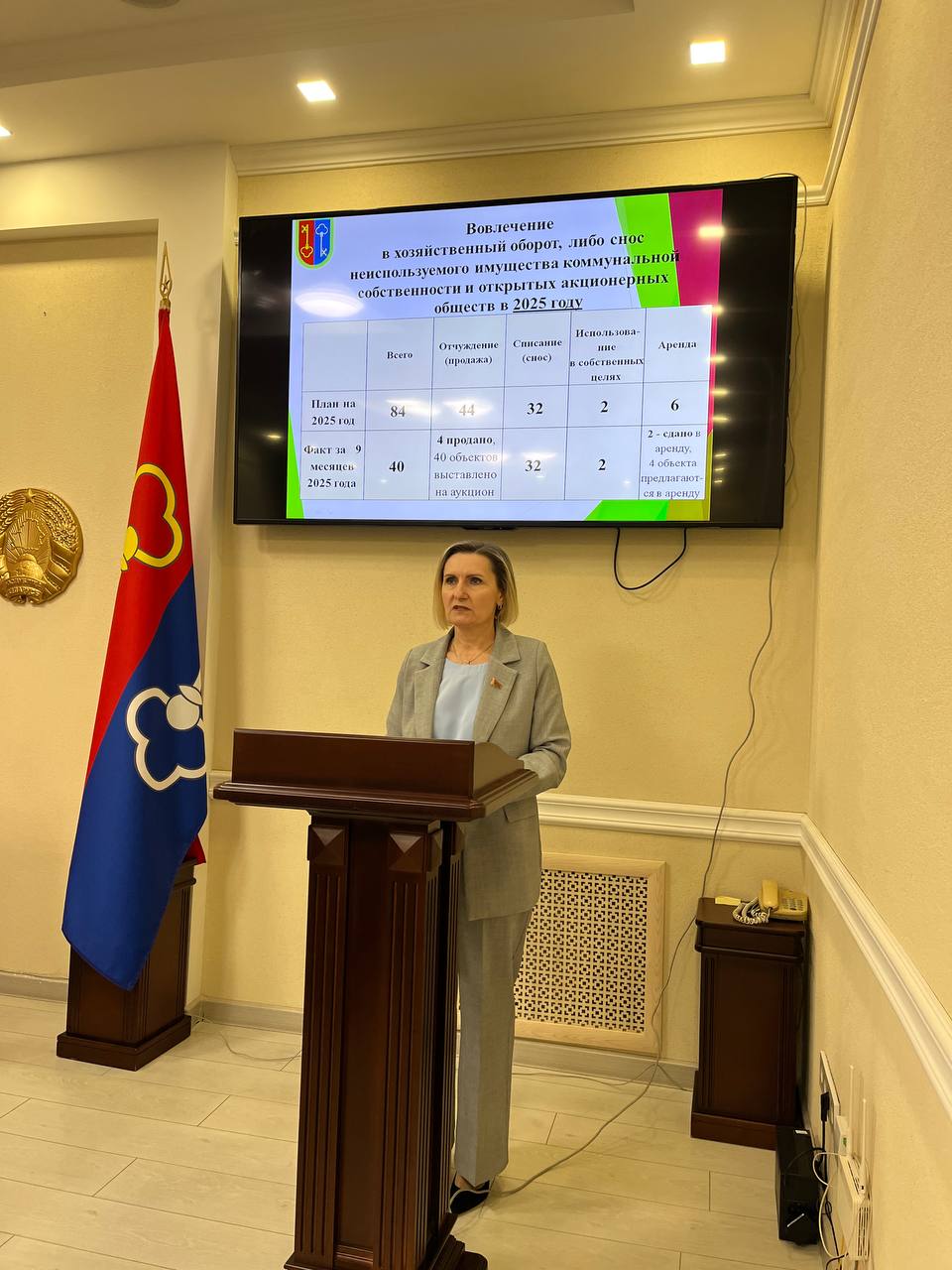 Святлана Сянько прыняла ўдзел у пасяджэнні прэзідыума Петрыкаўскага райсавета