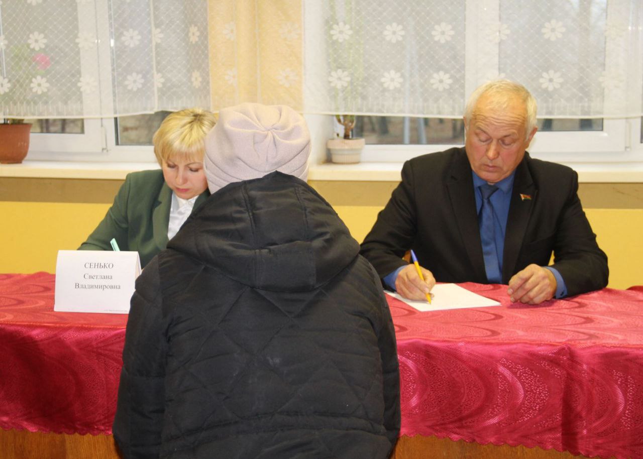 Святлана Сянько на сувязі з насельніцтвам