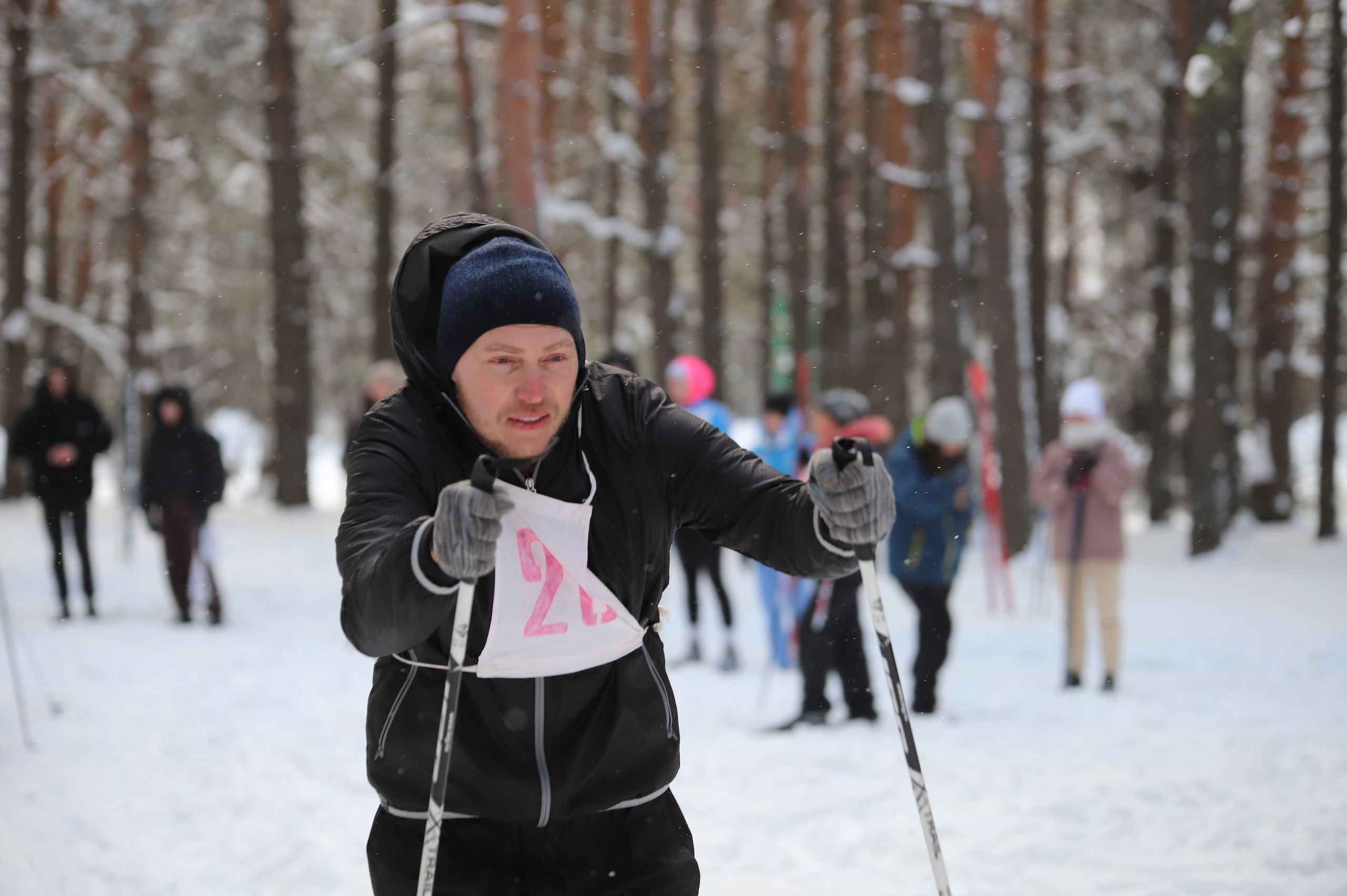 ФОТАРЭПАРТАЖ: лыжныя гонкі ў рамках XXII спартакіяды Петрыкаўскага раёна