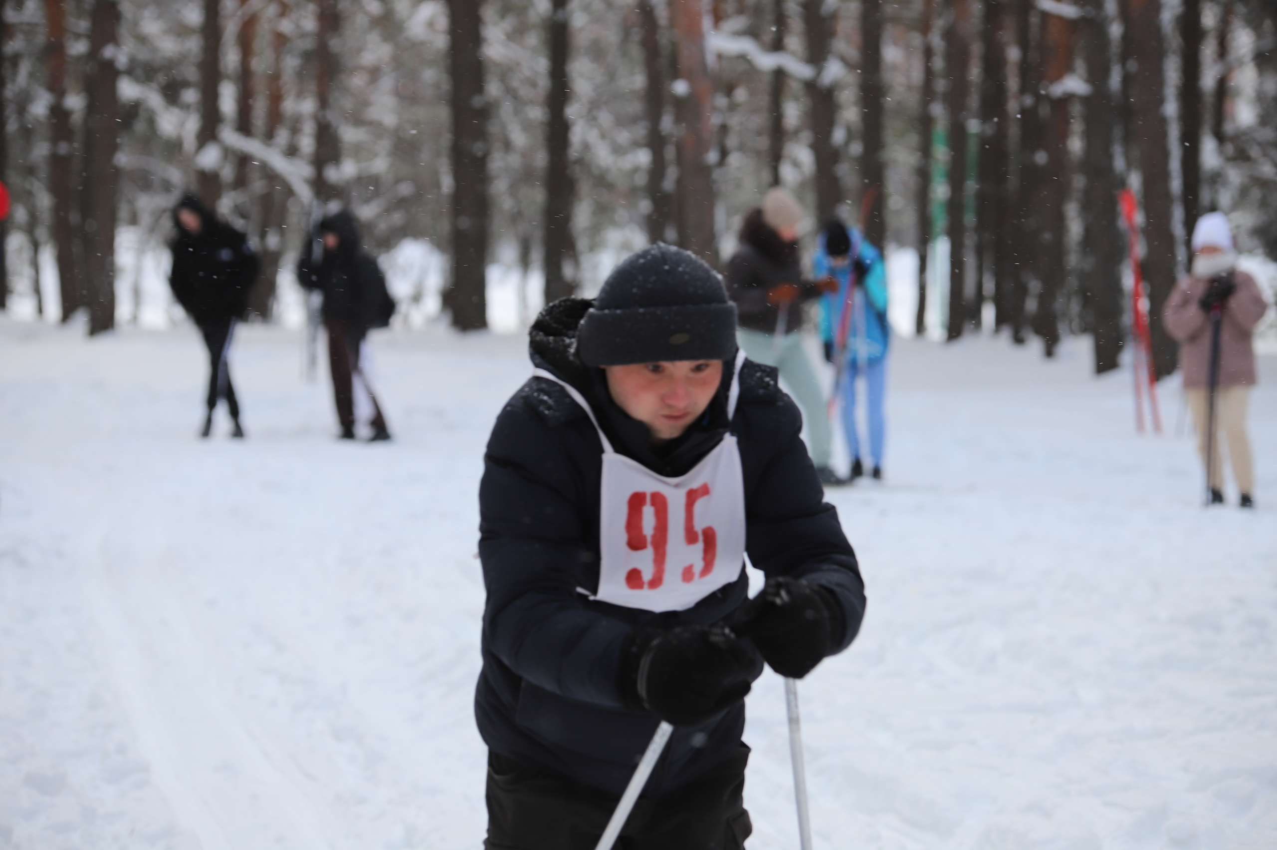 ФОТАРЭПАРТАЖ: лыжныя гонкі ў рамках XXII спартакіяды Петрыкаўскага раёна