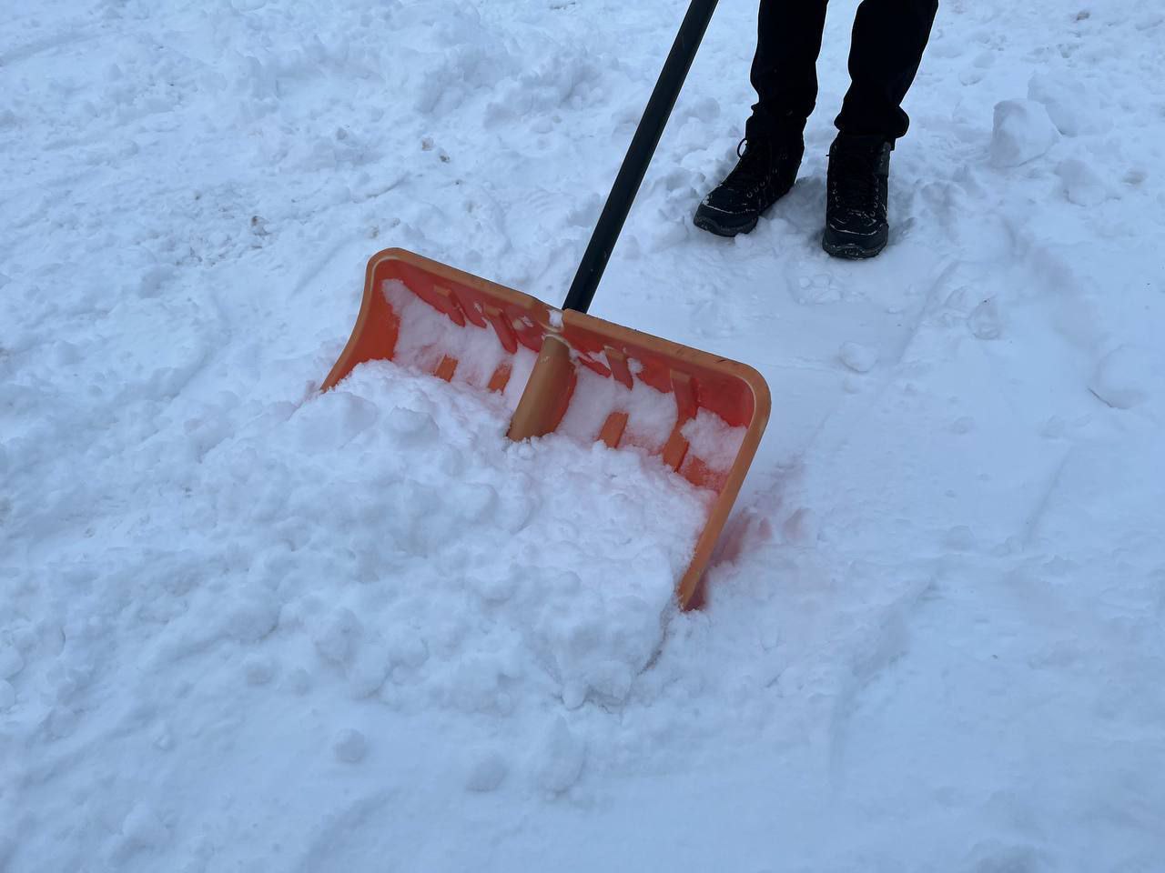 Обильный снегопад - не помеха, если действовать сообща!
