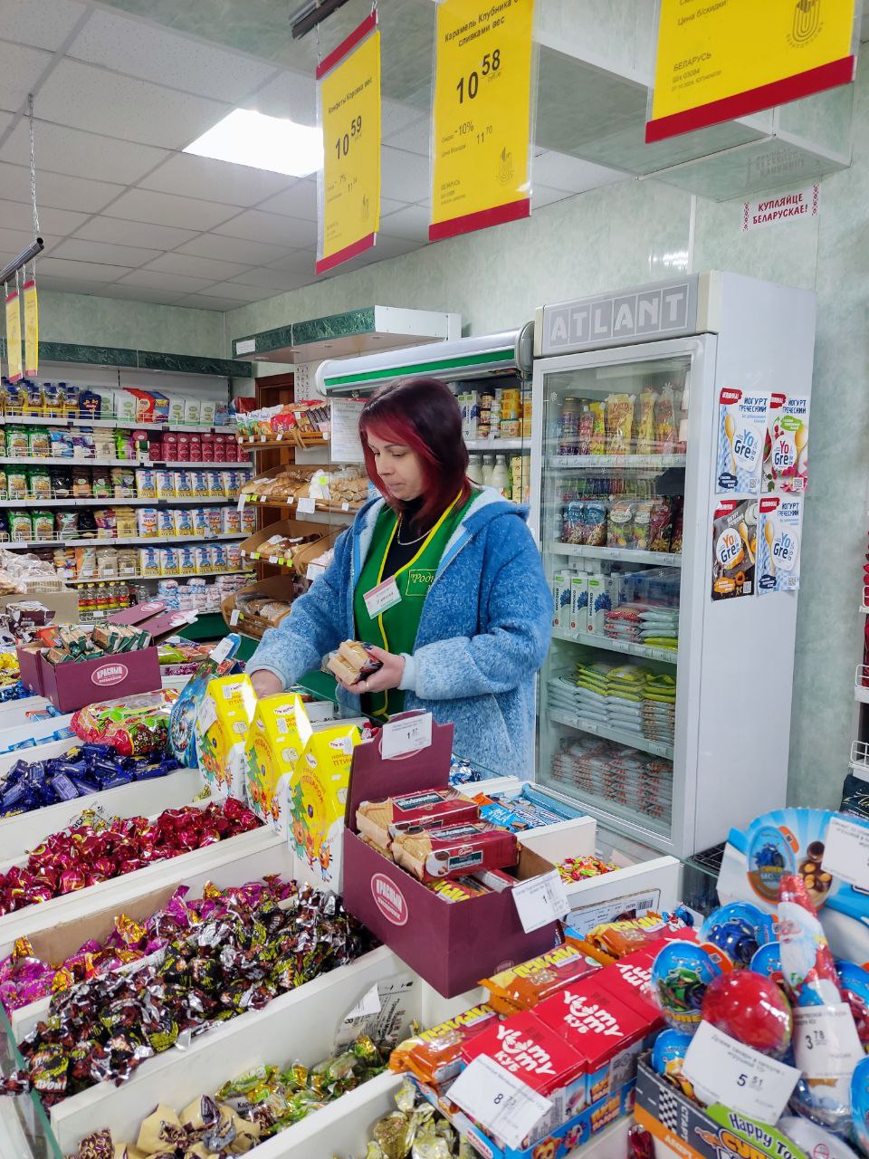 Святлана Сянько ў Ляскавічах: маніторынг цэн і выбар тавараў