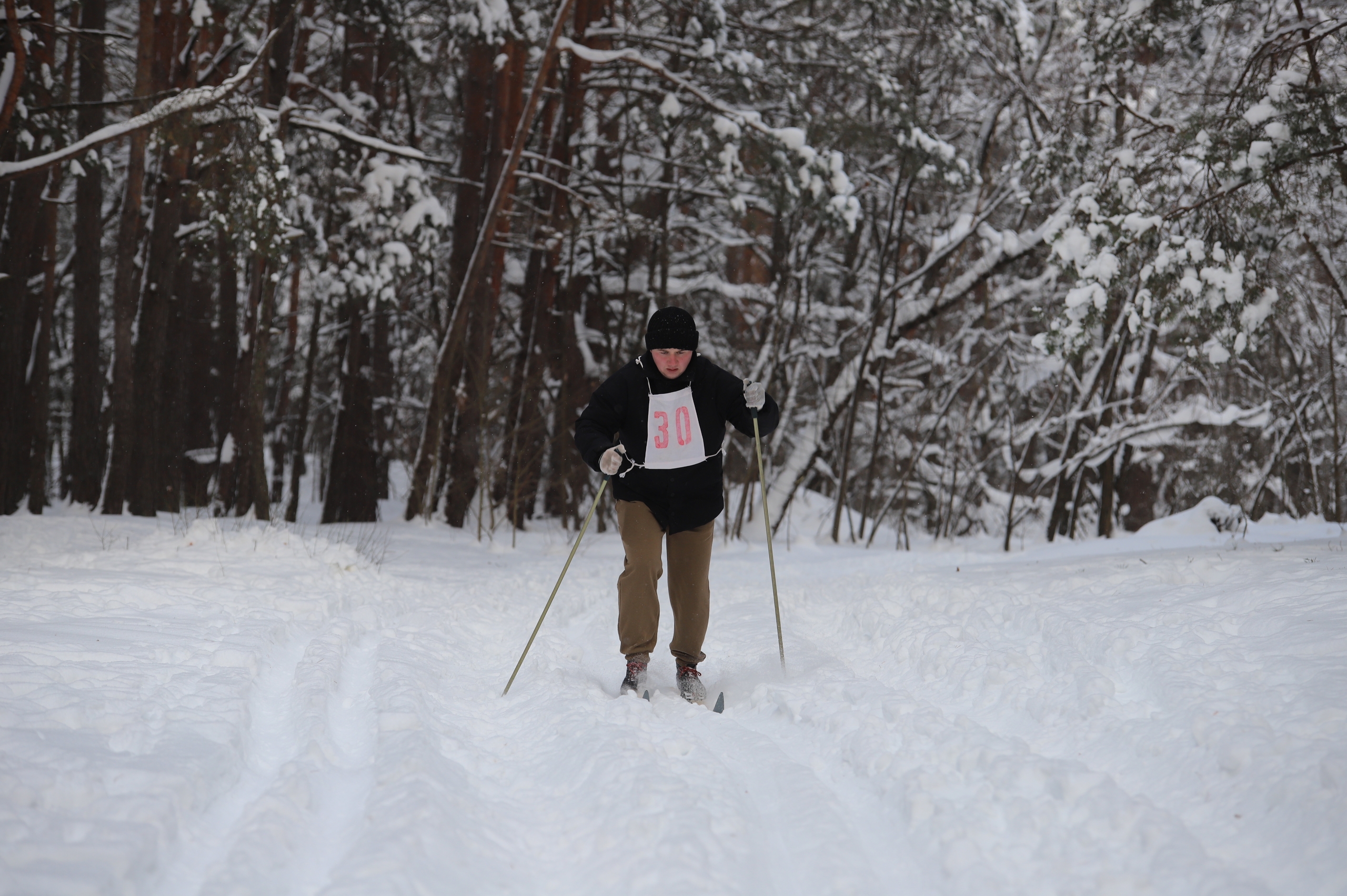 ФОТАРЭПАРТАЖ: лыжныя гонкі ў рамках XXII спартакіяды Петрыкаўскага раёна