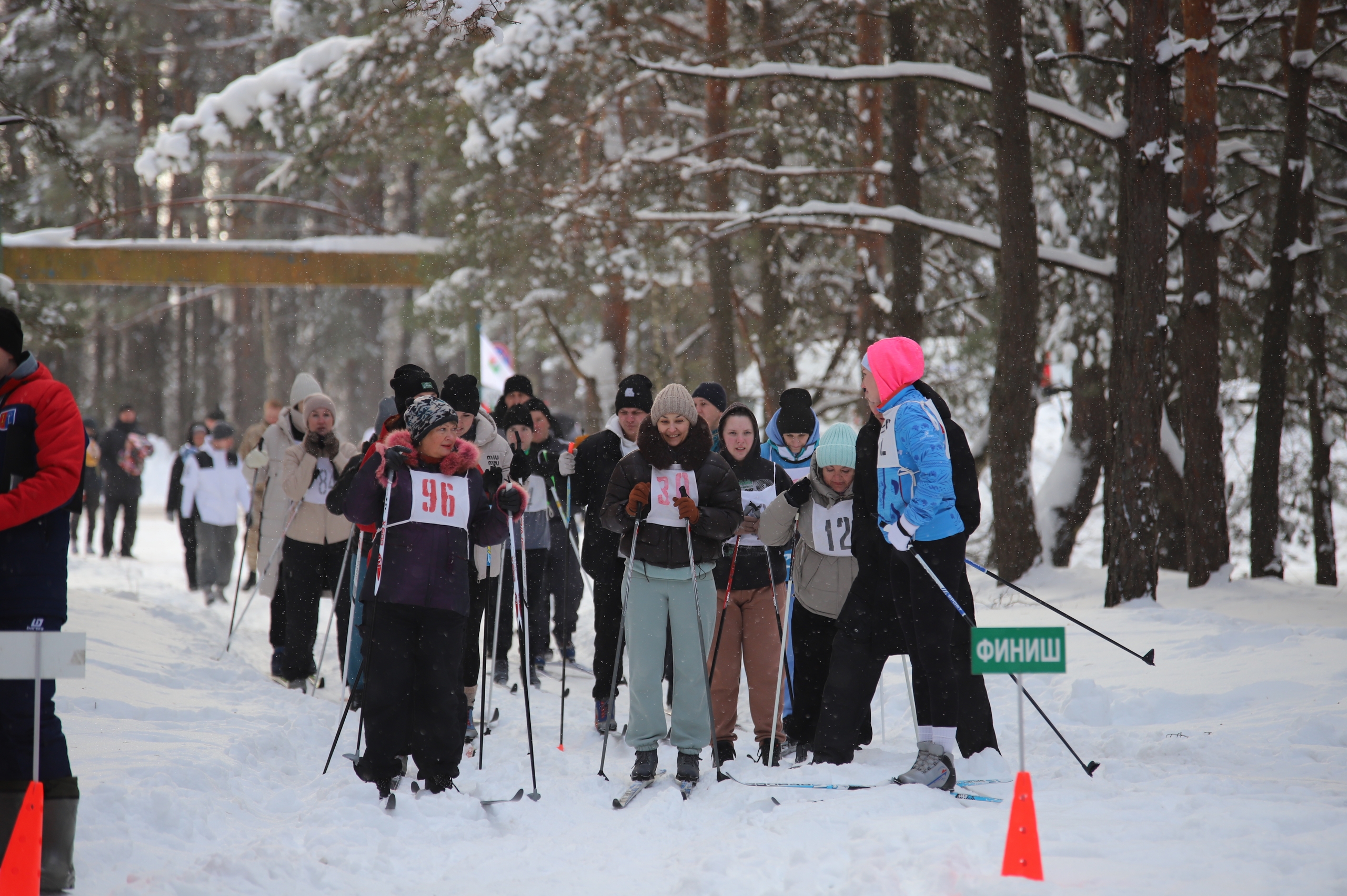 ФОТАРЭПАРТАЖ: лыжныя гонкі ў рамках XXII спартакіяды Петрыкаўскага раёна