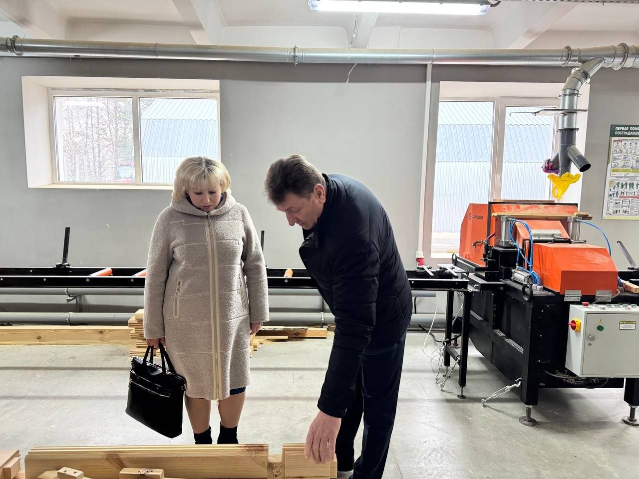 Посещение цеха по переработке древесины Петриковского лесхоза