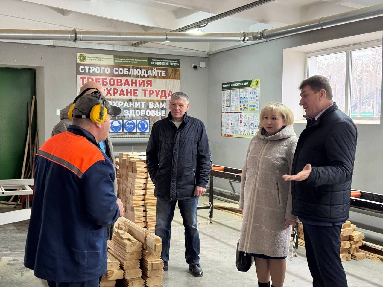 Посещение цеха по переработке древесины Петриковского лесхоза