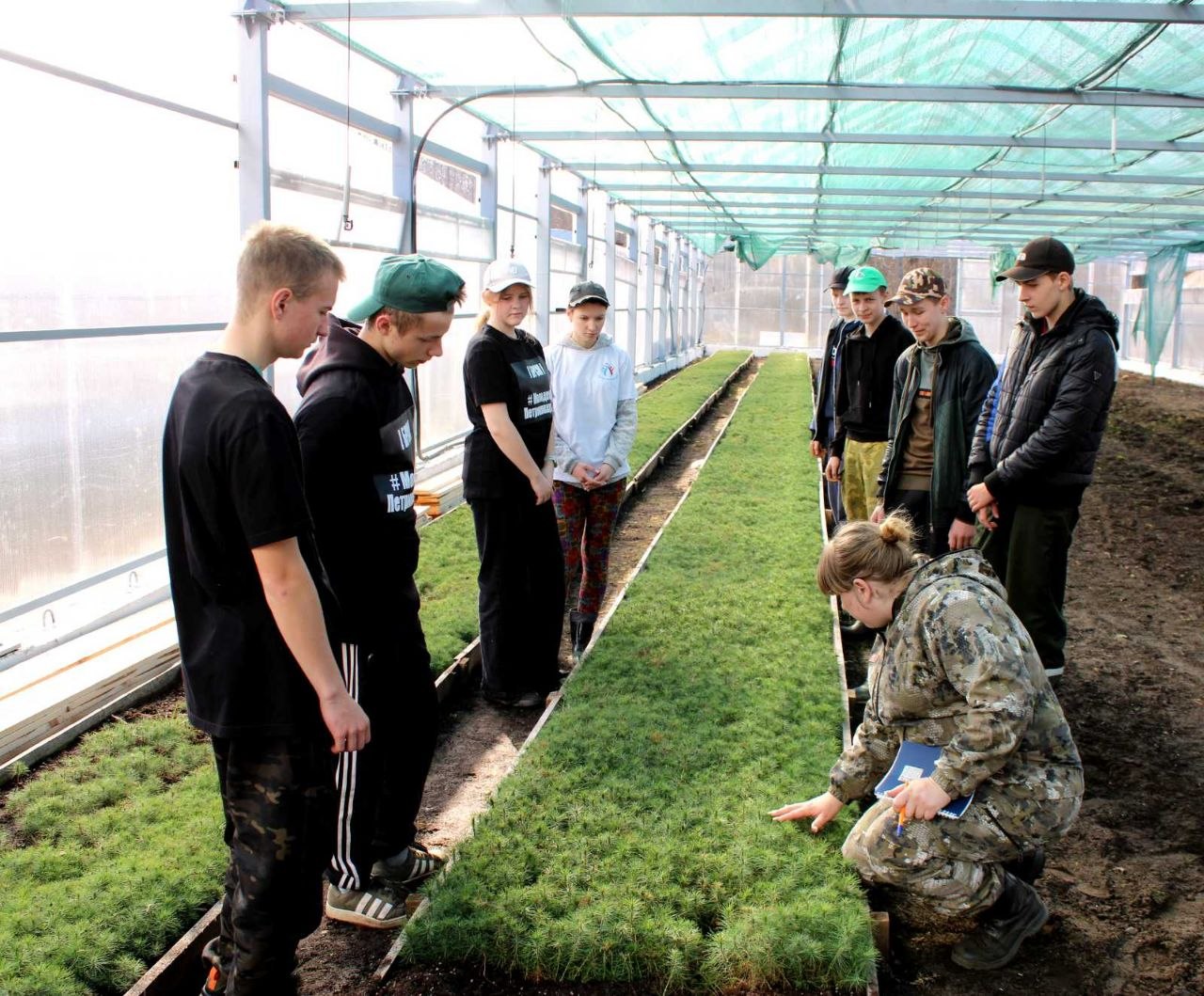 Профориентационная экскурсия в лесном питомнике