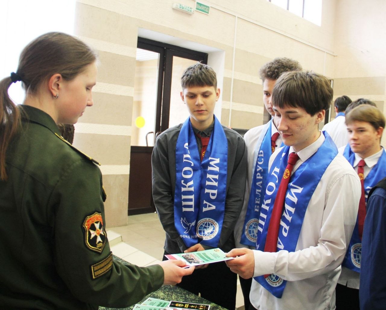 У раённым Доме культуры прайшла ваенна-патрыятычная акцыя “Гатовыя Радзіме служыць”