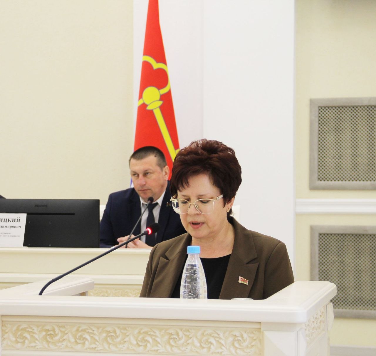 Сёння ў вялікай зале райвыканкама адбылося пасяджэнне дваццатай сесіі Петрыкаўскага раённага Савета дэпутатаў дваццаць дзявятага склікання