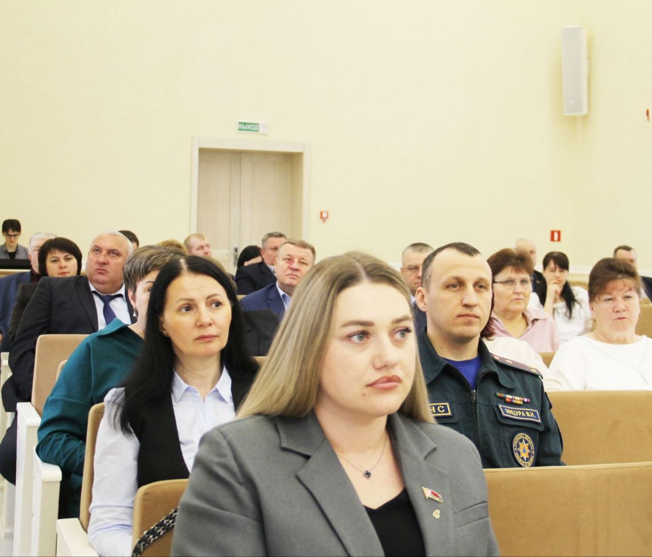 Сёння ў вялікай зале райвыканкама адбылося пасяджэнне дваццатай сесіі Петрыкаўскага раённага Савета дэпутатаў дваццаць дзявятага склікання