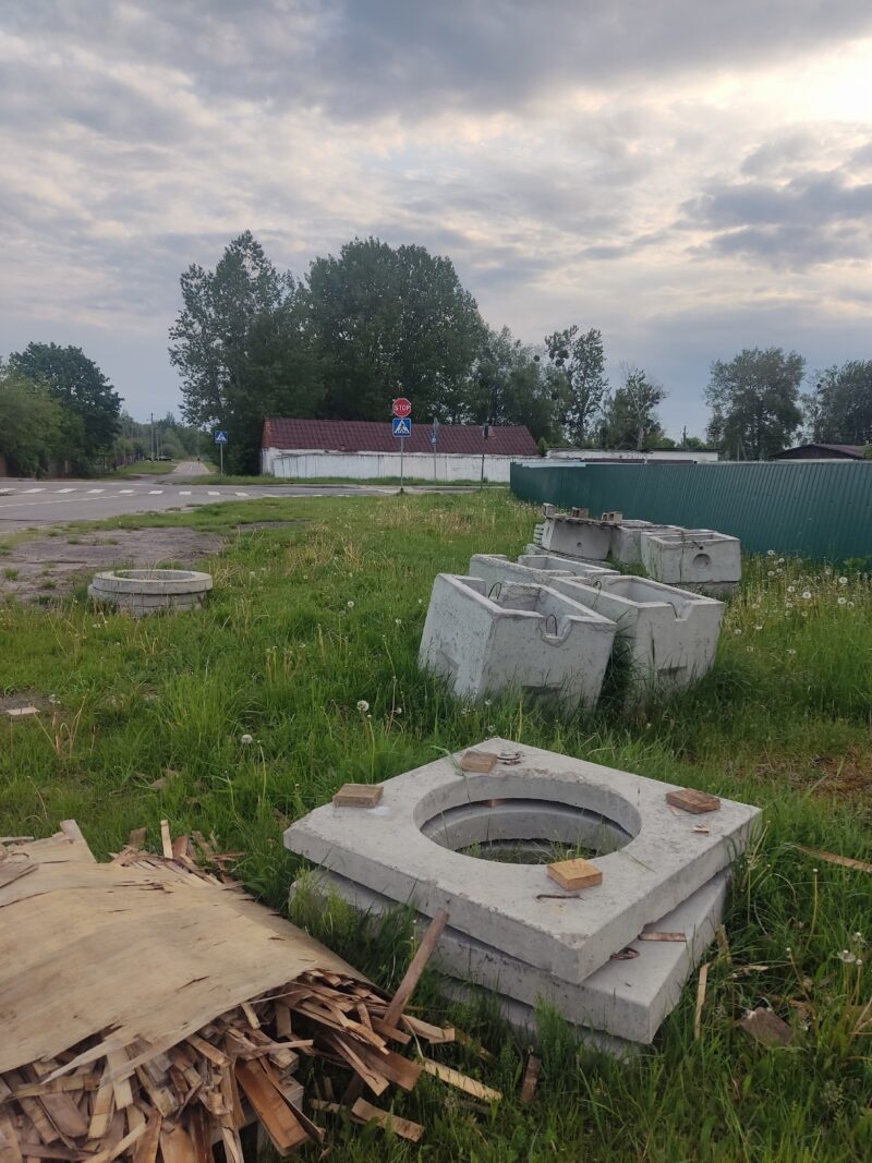 Будаўнічыя матэрыялы як частка гарадскога ландшафту