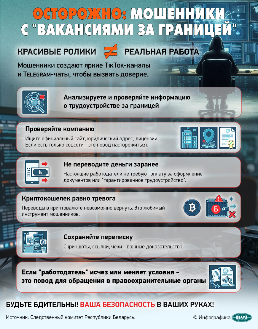 Осторожно: мошенники с "вакансиями за границей"