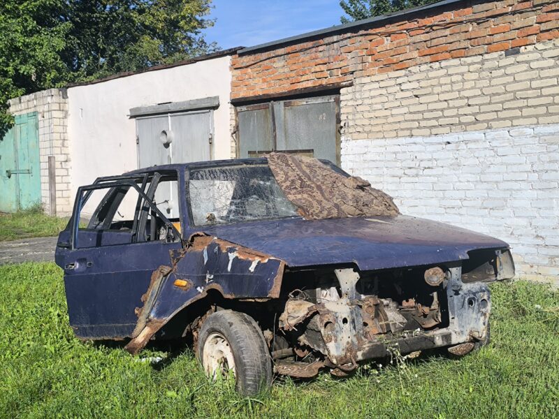 Аўтахлам у цэнтры горада