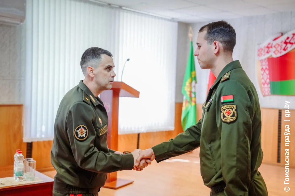 Личному составу областного военного комиссариата и военнослужащим Гомельского гарнизона представлен новый военком Андрей Онуфриюк