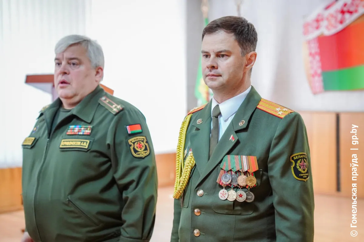 Личному составу областного военного комиссариата и военнослужащим Гомельского гарнизона представлен новый военком Андрей Онуфриюк