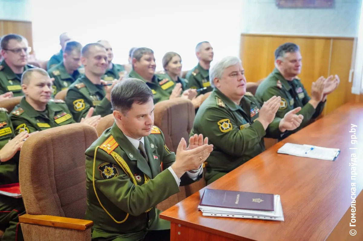 Личному составу областного военного комиссариата и военнослужащим Гомельского гарнизона представлен новый военком Андрей Онуфриюк