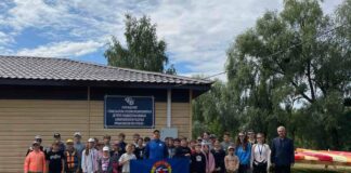 ФОТАФАКТ: сёння на вяслярнай базе адбылося патрыятычнае мерапрыемства