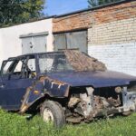 Аўтахлам у цэнтры горада