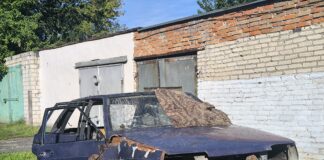 Аўтахлам у цэнтры горада